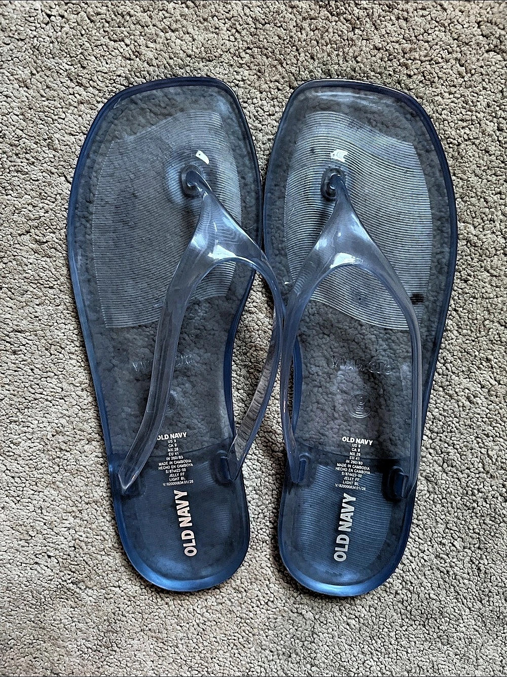 Old Navy Flip-Flop Jelly Sandals Blue size 9